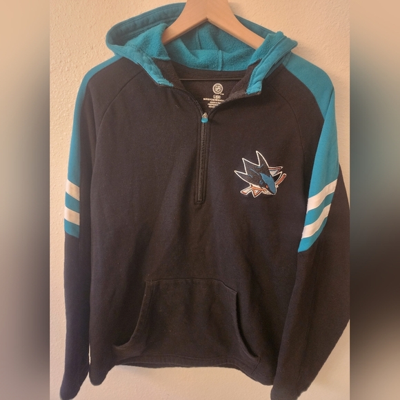 NHL San Jose Sharks Hockey Hoodie Mens sz Large - Picture 1 of 4